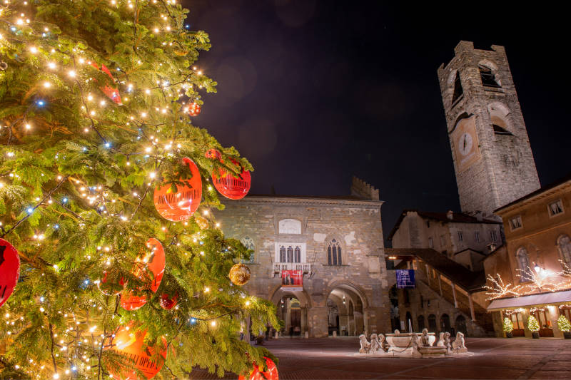 Natale a Bergamo a Piazza Vecchia