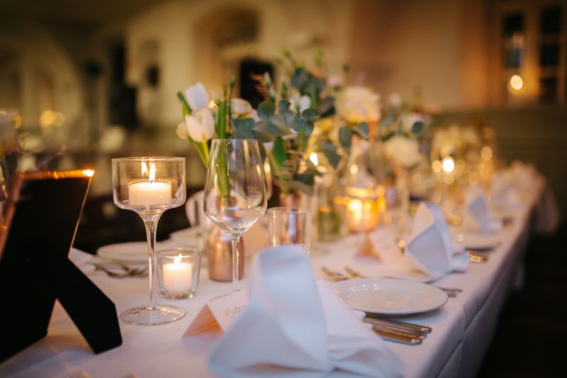 Location Matrimoni Bergamo - tavola imbandita