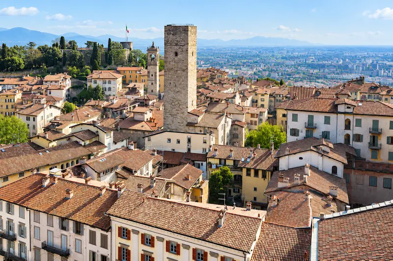 Panorama Torre Del Gombito Città Alta
