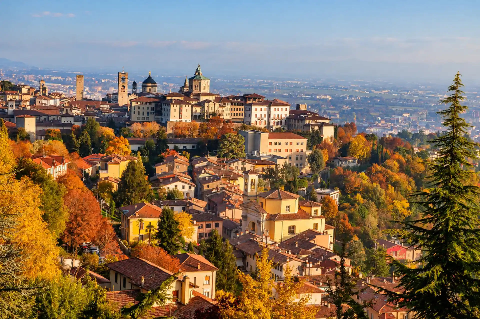 Bergamo in Autumn – Panorama of the Parco dei Colli